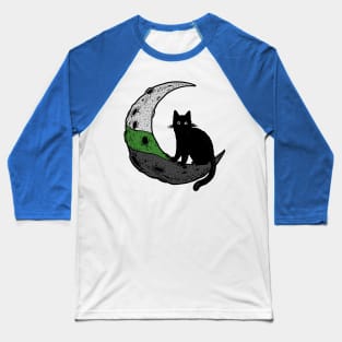 Neutrois Cat Moon LGBT Pride Flag Baseball T-Shirt
